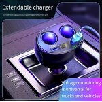 Car Charger Manufacturer - QC3.0 One for Four Fast Charging