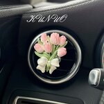 Car Fragrance Stone Manufacturer - Butterfly Tulip Flower