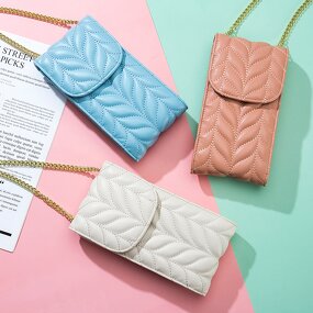 Mobile Phone Bag Manufacturer - Fashion Diagonal Leather Chain Bag