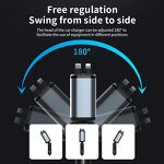 Car Charger Manufacturer - 120W Retractable Cable Flash