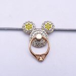 Mobile Phone Ring Manufacturer - Diamond-encrusted Cartoon Foldable