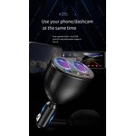 Car Charger Manufacturer - QC3.0 One for Four Fast Charging