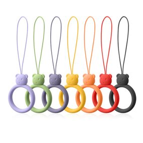 Mobile Phone Lanyard Manufacturer - Bear Silicone Ring Rope