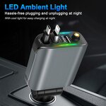 Car Phone Charger Manufacturer - Atmosphere Light 120W Fast Charging