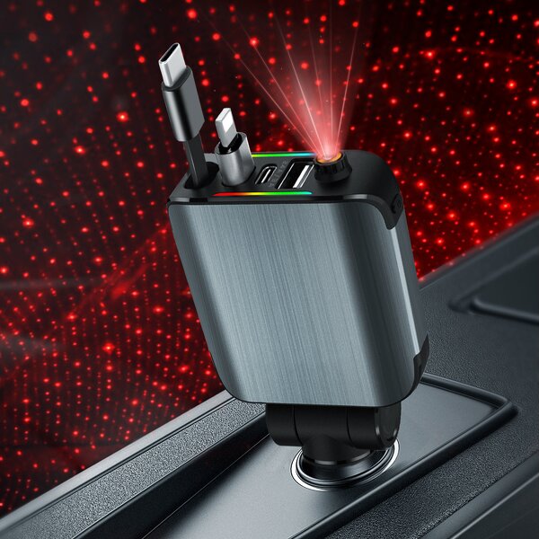 Car Phone Charger Manufacturer - Atmosphere Light 120W Fast Charging
