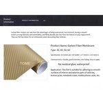 Carbon Fiber Sticker Manufacturer - Black Silver Air Ducts