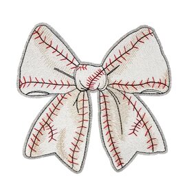 Embroidered Patches Manufacturer - Hot Pink Chenille Bow Iron-On