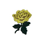 Customized Embroidered Patches Supplier - Rose Flower Shape