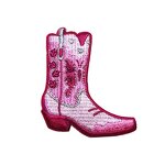 Embroidered Patch Supplier - Valentine's Day Pink Western Boots