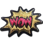 Iron-On Patches Supplier - Red Sequin Lipstick Embroidered