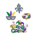 Twill Fabric Patch Manufacturer - Mardi Gras King Cake Embroidered