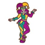 Twill Fabric Patch Manufacturer - Mardi Gras King Cake Embroidered