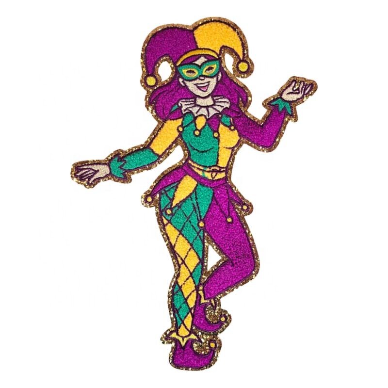 Twill Fabric Patch Manufacturer - Mardi Gras King Cake Embroidered
