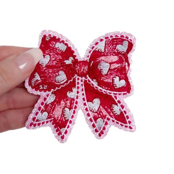 Embroidered Patch Supplier - Valentine's Day Pink Western Boots