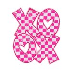 Iron-On Patch Supplier - Valentine's Day XOXO Chenille Glitter