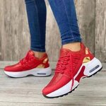 Sneakers Manufacturer - whale will Casual Women's Flying Wedge Head Mesh