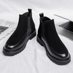 Chelsea Boots Manufacturer - Men's Winter Genuine Leather British Style