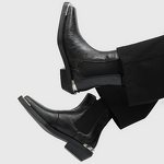 Chelsea Boots Manufacturer - New Iron Head High Heel Men's Square Toe
