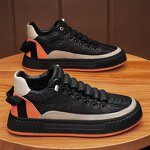Sneakers Manufacturer - Men's Spring Fashion Artificial PU Thick Sole