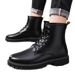 Boots Manufacturer - Factory Wholesale Men's Classic PU Black Lace-up