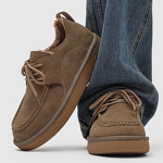 Snow Boots Manufacturer - Men's Low-Cut Winter Artificial Long Plush Lined