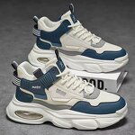 Sneakers Manufacturer - Men's High-top Breathable Mesh Lining Thick-soled