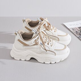 Sports Casual Shoes Manufacturer - Ins Korean Style Synthetic Leather Women's
