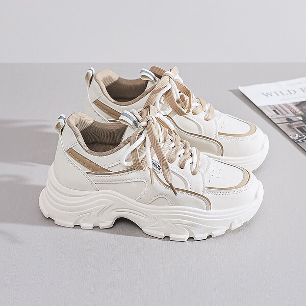 Sports Casual Shoes Manufacturer - Ins Korean Style Synthetic Leather Women's