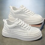 Sneakers Manufacturer - Men's Korean-style Low-top Summer Breathable White