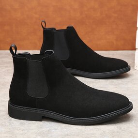 Chelsea Boots Manufacturer - Men's British Style Genuine Leather Imitation