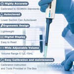 Pipette Manufacturer - Digital Adjustable 0.1ul-10ml Single Channel