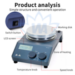 Magnetic Stirrer Manufacturer - 20L LCD Timer DC Motor Hotplate Laboratory
