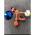 Bird Repellent Manufacturer - Wind Flash Seven-color Diamond-shaped Mirror Flashing Solar-powered