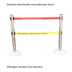 Safety Post Barrier Manufacturer - High Voltage Electric Danger Insulation Keep Out Dual Retractable Belt Fence