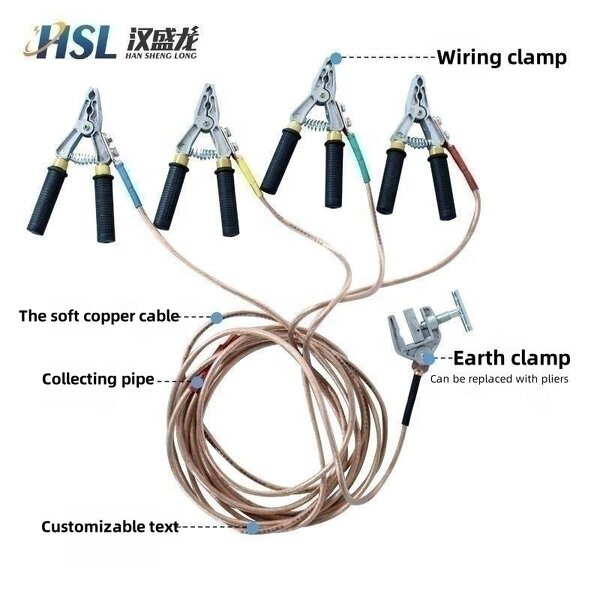 Portable Earthing Equipment Manufacturer - Smart Earth Line Security Ground Personal Safety Rubber Copper Insulated