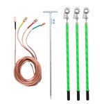 Earthing Ground Rod Manufacturer - Portable High Quality 0.4-500KV with Clamps and Copper Wire Safety