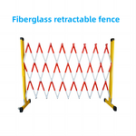 Safety Barrier Manufacturer - Wheeled Expandable Retractable Fence FRP Isolation Protective