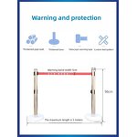 Queue Pole Line Stand Manufacturer - Hotel Bank Exhibition Safety Stanchion Retractable Belt Crowd Control Barrier