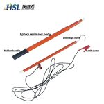 Discharge Rod Safety Products Manufacturer - HV Safety Equipment Electrostatic with Lead and Hook Glass Fiber