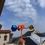 Bird Deterrent Dispeller Manufacturer - Outdoor Voice Windmill Pigeon Scarer Solar Reflective Device