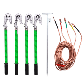 Grounding Rod Manufacturer - Portable with Clamp and Copper Wire Pure Copper Earth Rod & Lead