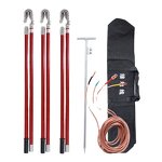 Grounding Rod Manufacturer - Portable with Clamp and Copper Wire Pure Copper Earth Rod & Lead