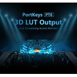 Portkeys PT6 - 5.2Inch Touchscreen Camera Field Monitor 4K 30p 3D LUT Hd