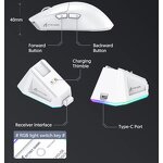 Attack Shark X11 - 3-Mode Connection PAW3311 400IPS 22K000DPI RGB Wireless Mouse