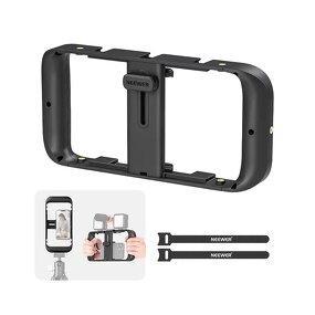 NEEWER Smartphone Video Rig - Phone Video Stabilizer Grip Vlogging Cage