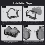 SmallRig G9 II S5 II Cage Kit - for LUMIX G9 II/S5 II/S5 IIX Top Handle Cable Clamp