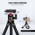 Octopus Tripod - Vlogging Phone Tripod Mini Camera Tripod Flexible with Remote