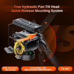 COMAN M1 - Professional Carbon Fiber Monopod Tripod Quick Release Plate