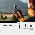 DJI Osmo Pocket 3 Creator Combo - Pocket Sized 3-Axis Stabilized Handheld Camera