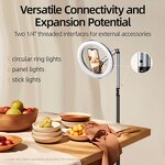 TELESIN Magnetic Mobile Phone Floor Stand - Cantilever Live Broadcast Tablet Bracket